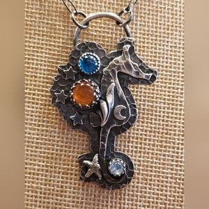 One of a kind sterling silver necklace